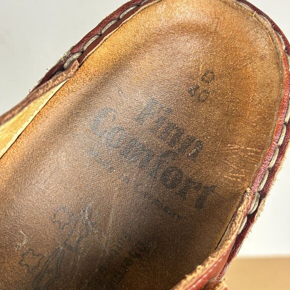 Finn Comfort Jamaica Leather Two Strap Sandals Womens 9 EU 40 Brown Adjustable - Picture 9 of 10